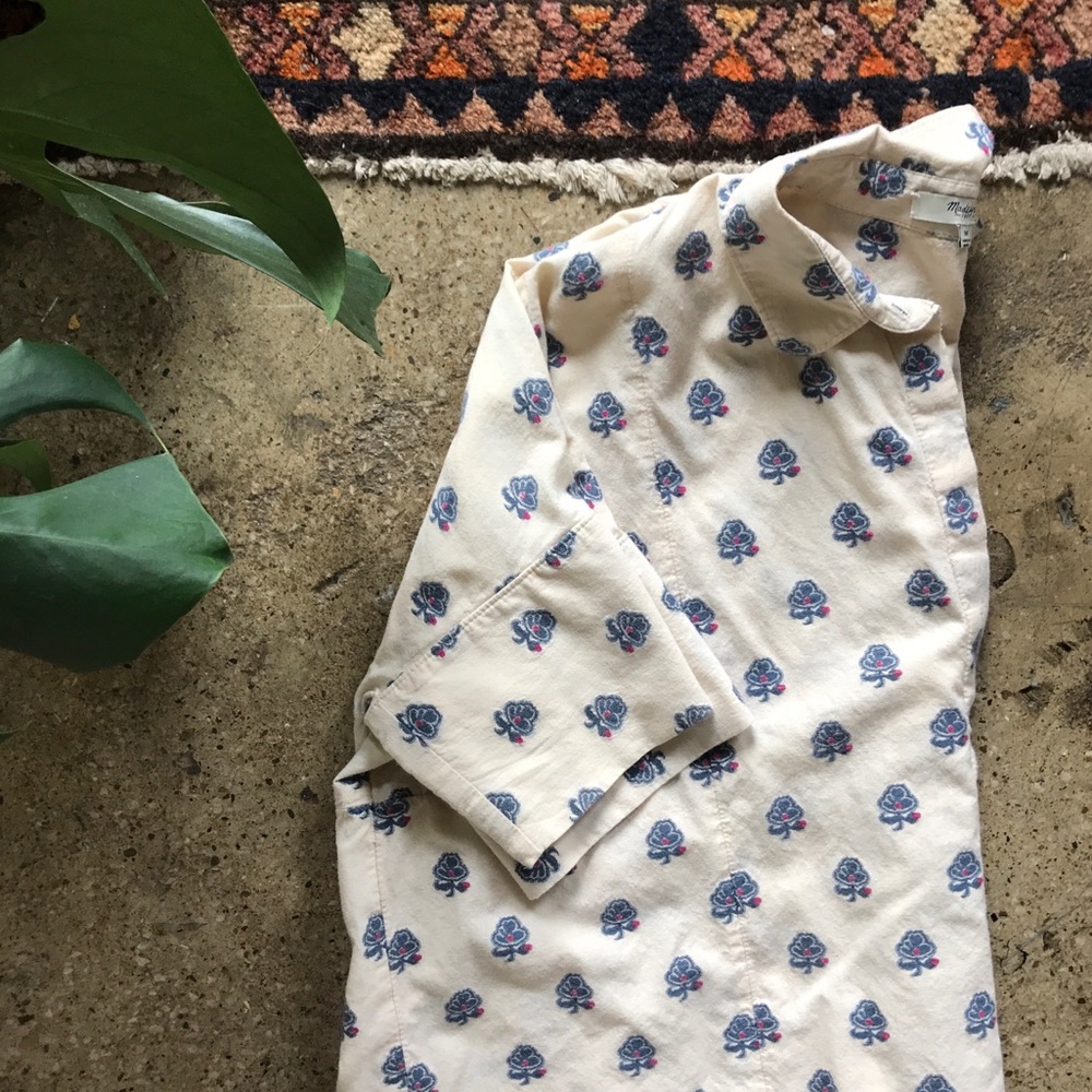 Madewell printed button down